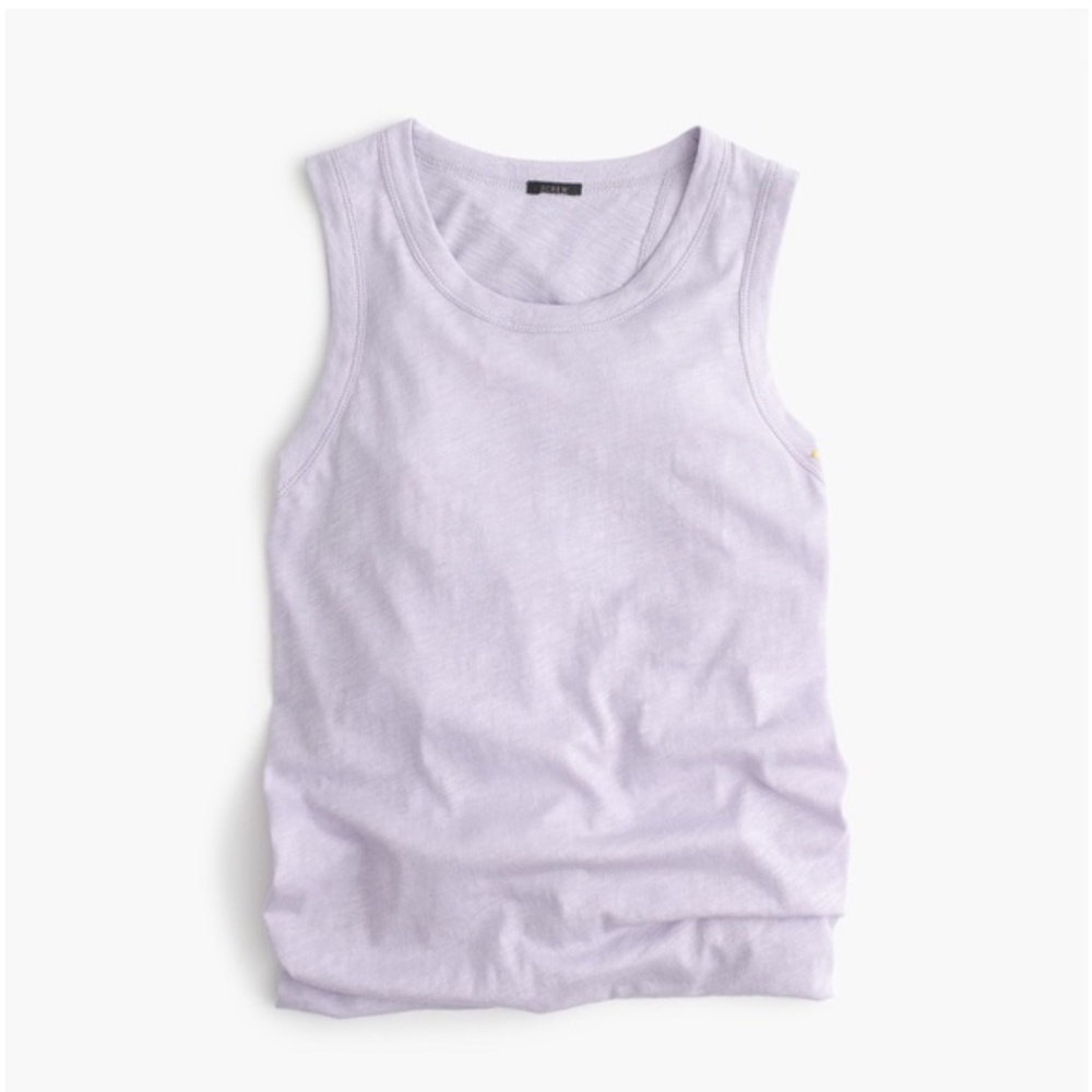New J Crew Women's  S Vintage Knot Back Tank Top Soft Wisteria NWT